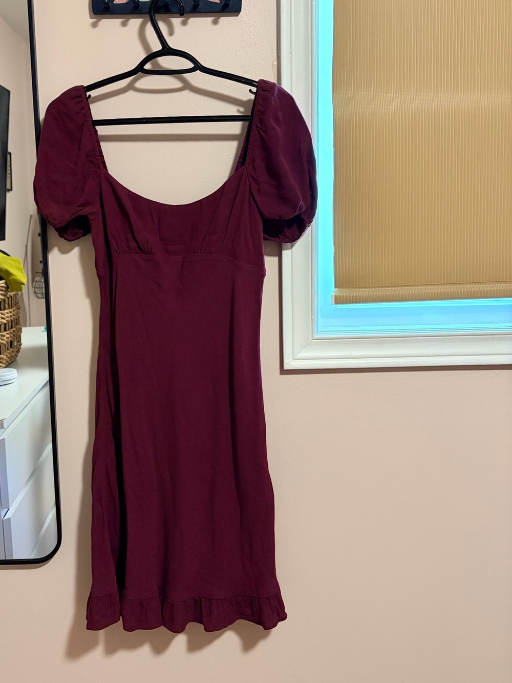 Aritzia Sunday Best Burgundy Dress